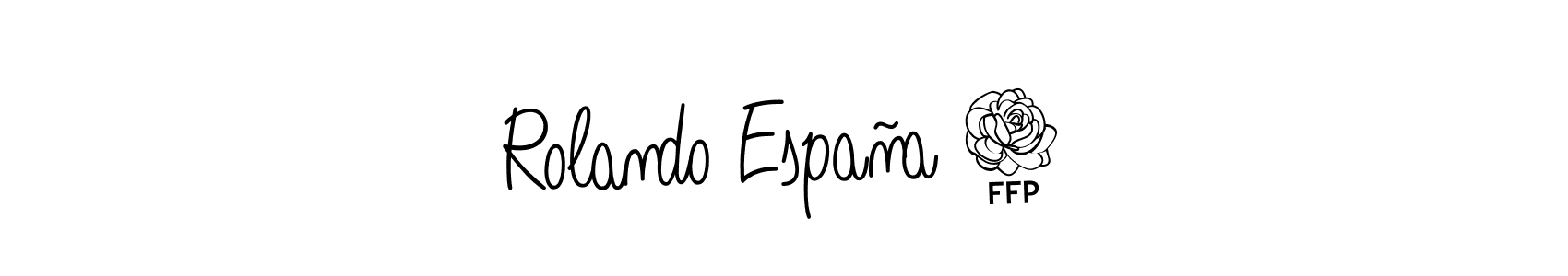 Similarly Angelique-Rose-font-FFP is the best handwritten signature design. Signature creator online .You can use it as an online autograph creator for name Rolando España 4. Rolando España 4 signature style 5 images and pictures png