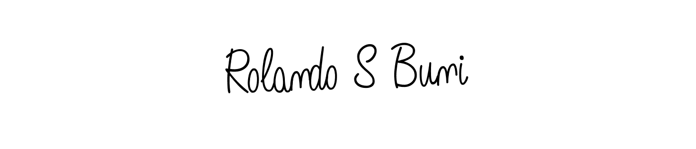 Create a beautiful signature design for name Rolando S Buni. With this signature (Angelique-Rose-font-FFP) fonts, you can make a handwritten signature for free. Rolando S Buni signature style 5 images and pictures png