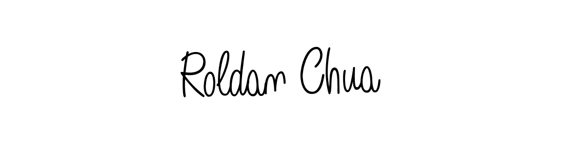 Design your own signature with our free online signature maker. With this signature software, you can create a handwritten (Angelique-Rose-font-FFP) signature for name Roldan Chua. Roldan Chua signature style 5 images and pictures png