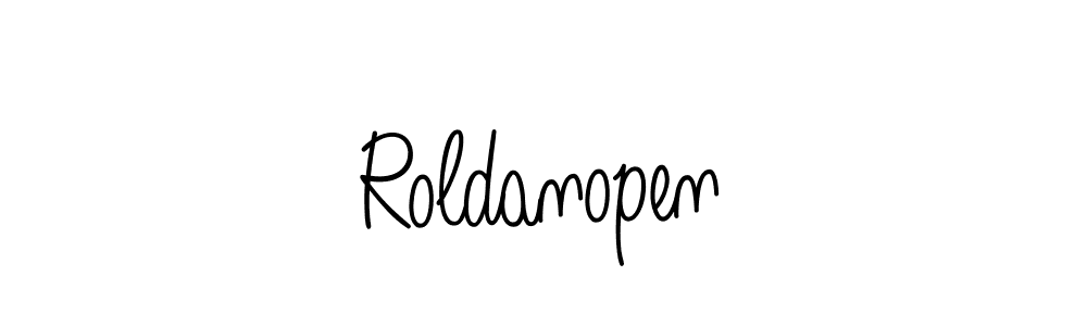 Create a beautiful signature design for name Roldanopen. With this signature (Angelique-Rose-font-FFP) fonts, you can make a handwritten signature for free. Roldanopen signature style 5 images and pictures png