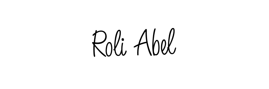 if you are searching for the best signature style for your name Roli Abel. so please give up your signature search. here we have designed multiple signature styles  using Angelique-Rose-font-FFP. Roli Abel signature style 5 images and pictures png