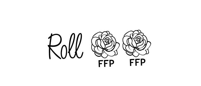 if you are searching for the best signature style for your name Roll 14. so please give up your signature search. here we have designed multiple signature styles  using Angelique-Rose-font-FFP. Roll 14 signature style 5 images and pictures png