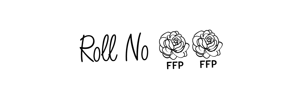 The best way (Angelique-Rose-font-FFP) to make a short signature is to pick only two or three words in your name. The name Roll No 15 include a total of six letters. For converting this name. Roll No 15 signature style 5 images and pictures png