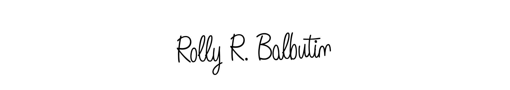 It looks lik you need a new signature style for name Rolly R. Balbutin. Design unique handwritten (Angelique-Rose-font-FFP) signature with our free signature maker in just a few clicks. Rolly R. Balbutin signature style 5 images and pictures png