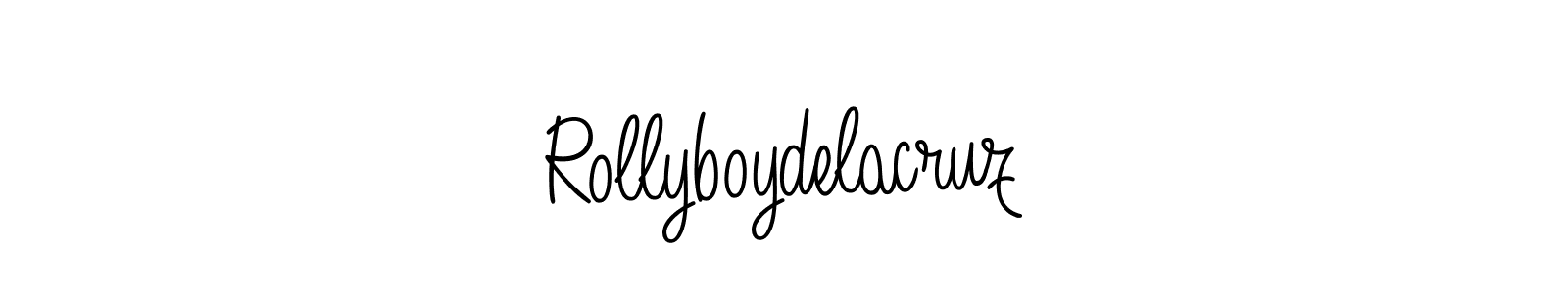 You should practise on your own different ways (Angelique-Rose-font-FFP) to write your name (Rollyboydelacruz) in signature. don't let someone else do it for you. Rollyboydelacruz signature style 5 images and pictures png