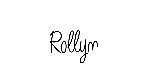 Best and Professional Signature Style for Rollyn. Angelique-Rose-font-FFP Best Signature Style Collection. Rollyn signature style 5 images and pictures png