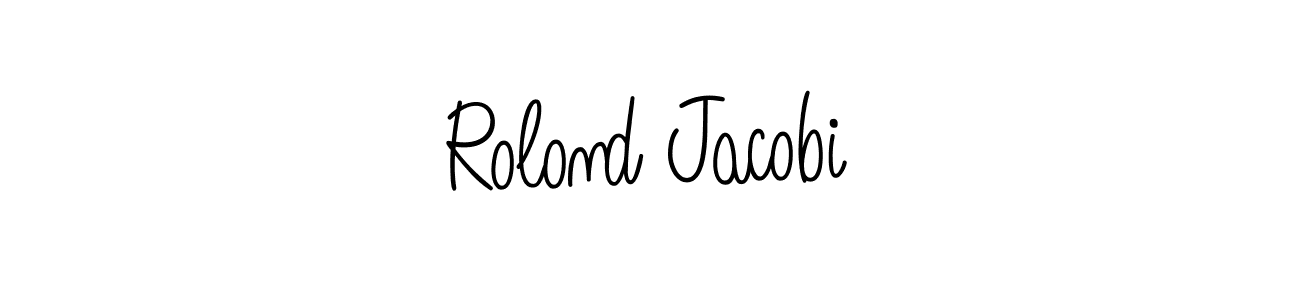 if you are searching for the best signature style for your name Rolond Jacobi. so please give up your signature search. here we have designed multiple signature styles  using Angelique-Rose-font-FFP. Rolond Jacobi signature style 5 images and pictures png