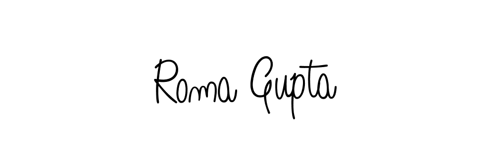 Check out images of Autograph of Roma Gupta name. Actor Roma Gupta Signature Style. Angelique-Rose-font-FFP is a professional sign style online. Roma Gupta signature style 5 images and pictures png