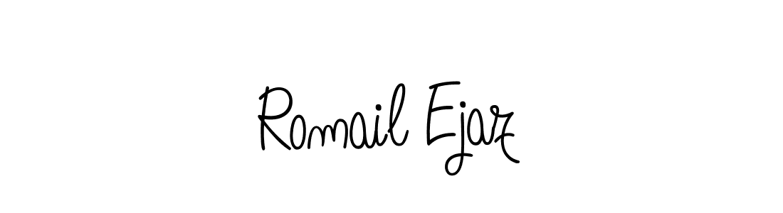 Once you've used our free online signature maker to create your best signature Angelique-Rose-font-FFP style, it's time to enjoy all of the benefits that Romail Ejaz name signing documents. Romail Ejaz signature style 5 images and pictures png