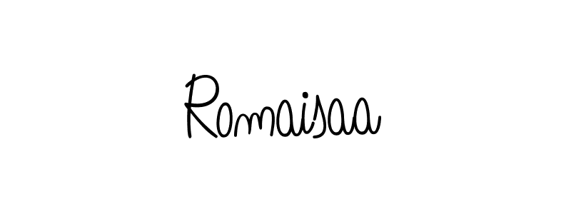 Make a short Romaisaa signature style. Manage your documents anywhere anytime using Angelique-Rose-font-FFP. Create and add eSignatures, submit forms, share and send files easily. Romaisaa signature style 5 images and pictures png