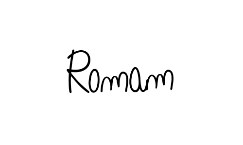 Make a beautiful signature design for name Romam. Use this online signature maker to create a handwritten signature for free. Romam signature style 5 images and pictures png