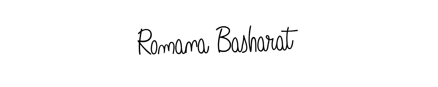 Check out images of Autograph of Romana Basharat name. Actor Romana Basharat Signature Style. Angelique-Rose-font-FFP is a professional sign style online. Romana Basharat signature style 5 images and pictures png