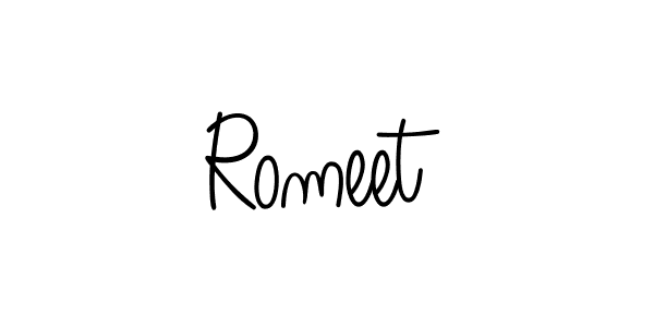 Once you've used our free online signature maker to create your best signature Angelique-Rose-font-FFP style, it's time to enjoy all of the benefits that Romeet name signing documents. Romeet signature style 5 images and pictures png