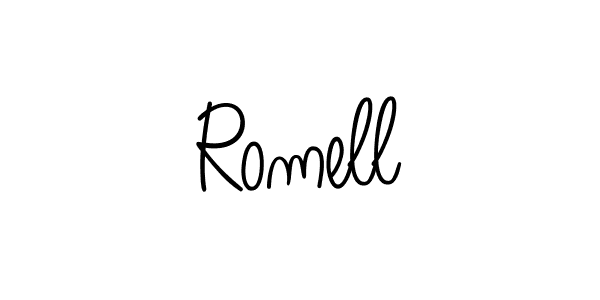 How to Draw Romell signature style? Angelique-Rose-font-FFP is a latest design signature styles for name Romell. Romell signature style 5 images and pictures png