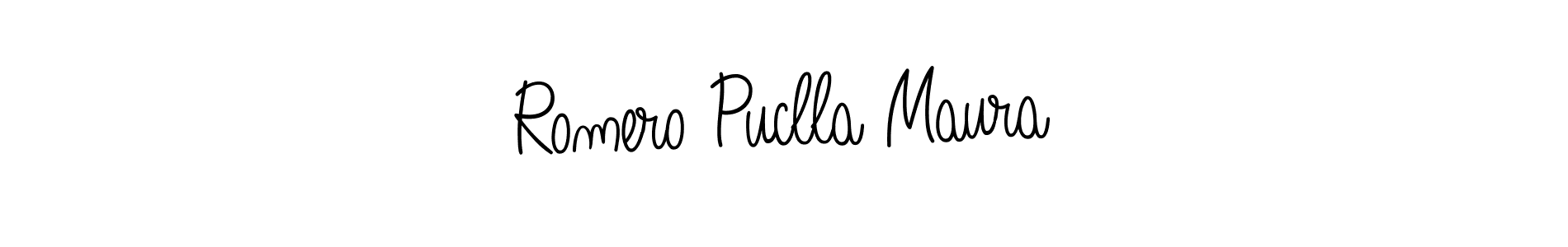 How to Draw Romero Puclla Maura signature style? Angelique-Rose-font-FFP is a latest design signature styles for name Romero Puclla Maura. Romero Puclla Maura signature style 5 images and pictures png