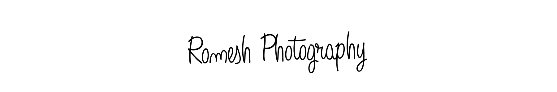 How to make Romesh Photography signature? Angelique-Rose-font-FFP is a professional autograph style. Create handwritten signature for Romesh Photography name. Romesh Photography signature style 5 images and pictures png