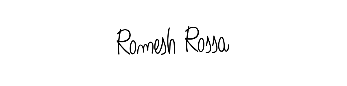 Once you've used our free online signature maker to create your best signature Angelique-Rose-font-FFP style, it's time to enjoy all of the benefits that Romesh Rossa name signing documents. Romesh Rossa signature style 5 images and pictures png
