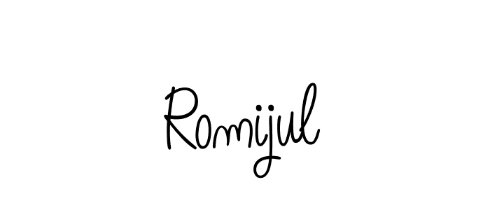 Also we have Romijul name is the best signature style. Create professional handwritten signature collection using Angelique-Rose-font-FFP autograph style. Romijul signature style 5 images and pictures png