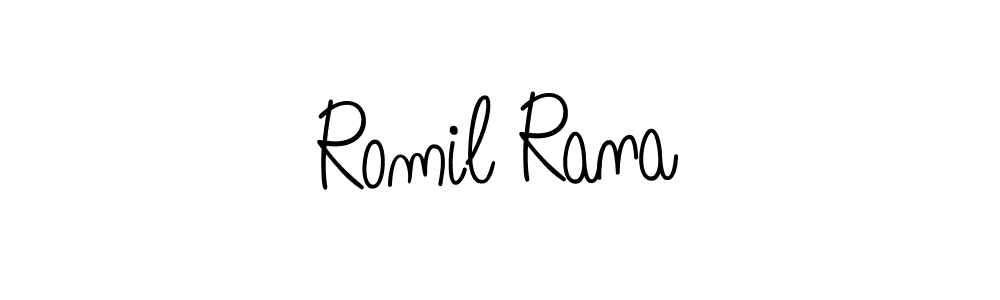You can use this online signature creator to create a handwritten signature for the name Romil Rana. This is the best online autograph maker. Romil Rana signature style 5 images and pictures png