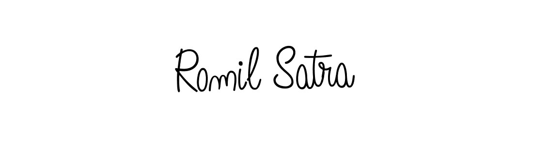 It looks lik you need a new signature style for name Romil Satra. Design unique handwritten (Angelique-Rose-font-FFP) signature with our free signature maker in just a few clicks. Romil Satra signature style 5 images and pictures png