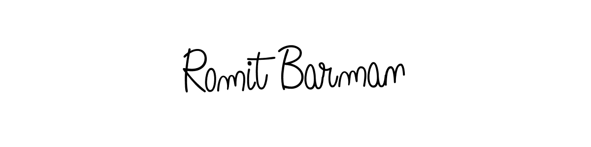 Romit Barman stylish signature style. Best Handwritten Sign (Angelique-Rose-font-FFP) for my name. Handwritten Signature Collection Ideas for my name Romit Barman. Romit Barman signature style 5 images and pictures png