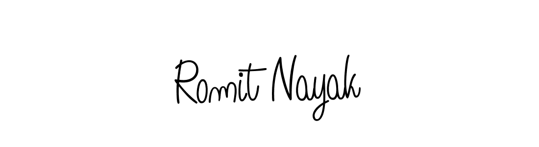 Best and Professional Signature Style for Romit Nayak. Angelique-Rose-font-FFP Best Signature Style Collection. Romit Nayak signature style 5 images and pictures png