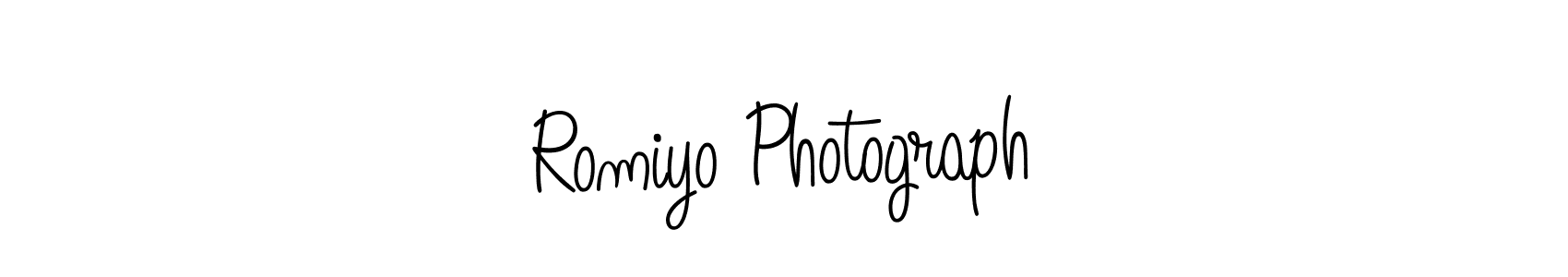 How to make Romiyo Photograph signature? Angelique-Rose-font-FFP is a professional autograph style. Create handwritten signature for Romiyo Photograph name. Romiyo Photograph signature style 5 images and pictures png