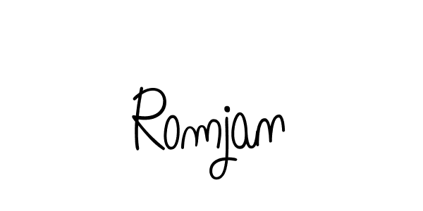 Best and Professional Signature Style for Romjan. Angelique-Rose-font-FFP Best Signature Style Collection. Romjan signature style 5 images and pictures png