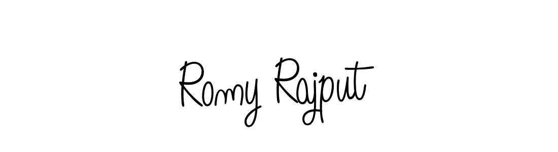 This is the best signature style for the Romy Rajput name. Also you like these signature font (Angelique-Rose-font-FFP). Mix name signature. Romy Rajput signature style 5 images and pictures png
