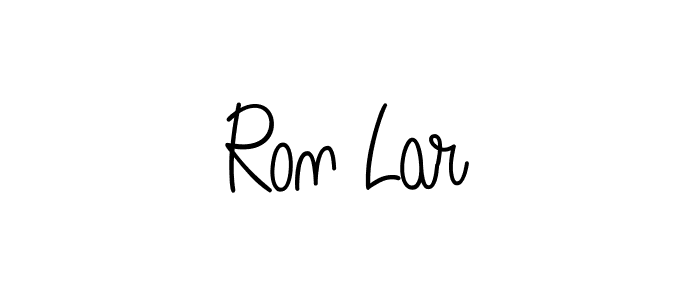 Make a beautiful signature design for name Ron Lar. With this signature (Angelique-Rose-font-FFP) style, you can create a handwritten signature for free. Ron Lar signature style 5 images and pictures png