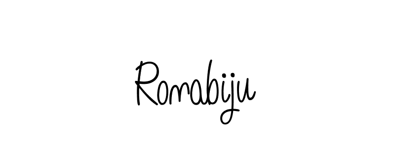 How to make Ronabiju signature? Angelique-Rose-font-FFP is a professional autograph style. Create handwritten signature for Ronabiju name. Ronabiju signature style 5 images and pictures png
