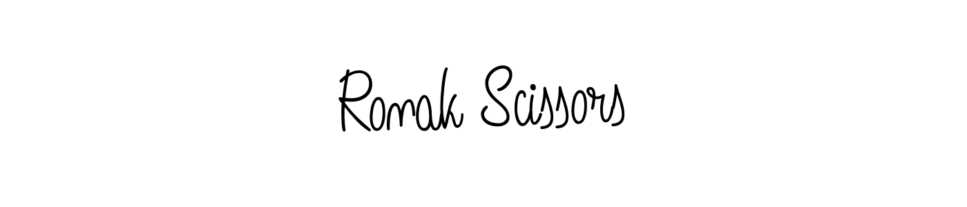 if you are searching for the best signature style for your name Ronak Scissors. so please give up your signature search. here we have designed multiple signature styles  using Angelique-Rose-font-FFP. Ronak Scissors signature style 5 images and pictures png