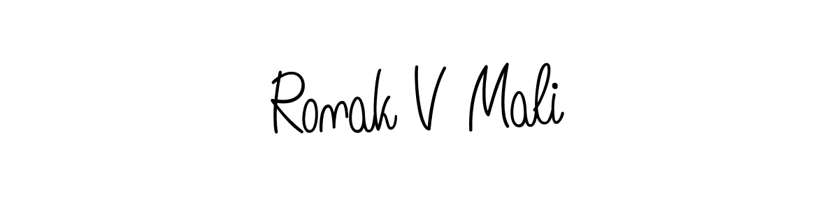 Here are the top 10 professional signature styles for the name Ronak V Mali. These are the best autograph styles you can use for your name. Ronak V Mali signature style 5 images and pictures png