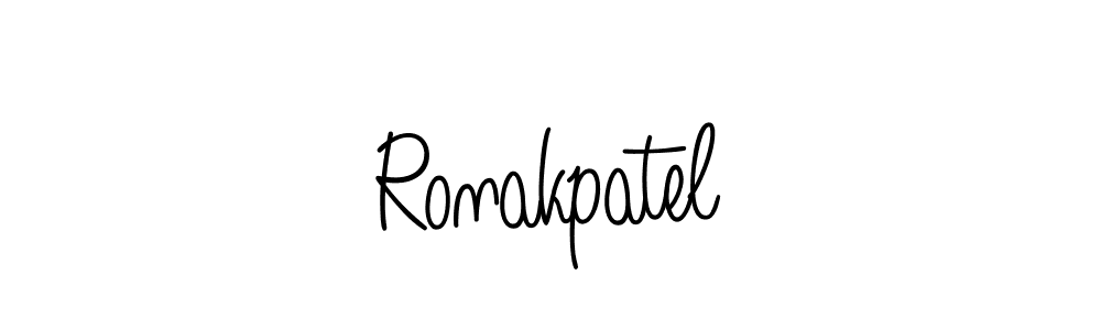 Create a beautiful signature design for name Ronakpatel. With this signature (Angelique-Rose-font-FFP) fonts, you can make a handwritten signature for free. Ronakpatel signature style 5 images and pictures png