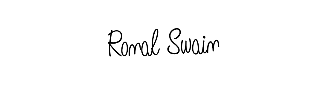 Ronal Swain stylish signature style. Best Handwritten Sign (Angelique-Rose-font-FFP) for my name. Handwritten Signature Collection Ideas for my name Ronal Swain. Ronal Swain signature style 5 images and pictures png