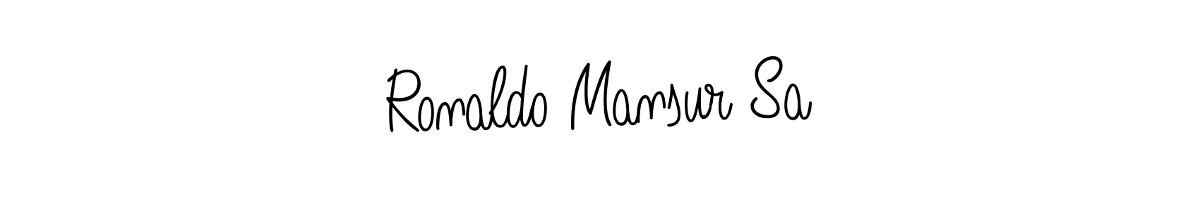 if you are searching for the best signature style for your name Ronaldo Mansur Sa. so please give up your signature search. here we have designed multiple signature styles  using Angelique-Rose-font-FFP. Ronaldo Mansur Sa signature style 5 images and pictures png