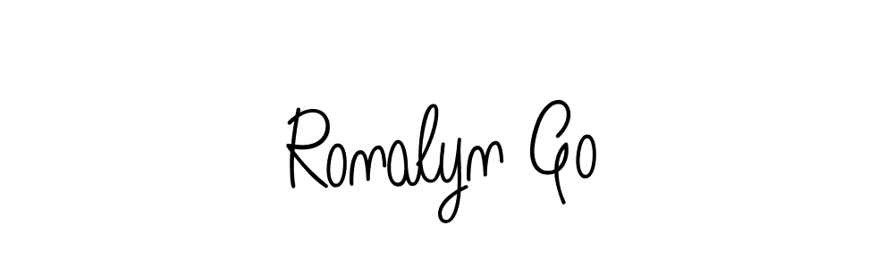 The best way (Angelique-Rose-font-FFP) to make a short signature is to pick only two or three words in your name. The name Ronalyn Go include a total of six letters. For converting this name. Ronalyn Go signature style 5 images and pictures png