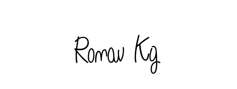 How to make Ronav Kg signature? Angelique-Rose-font-FFP is a professional autograph style. Create handwritten signature for Ronav Kg name. Ronav Kg signature style 5 images and pictures png