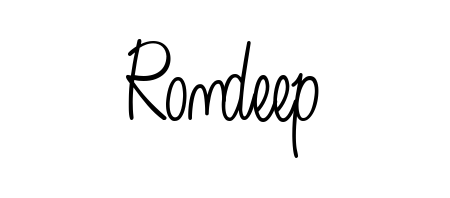 A stylish, flowing autograph style designed for name Rondeep using Angelique-Rose-font-FFP typography. Perfect for digital creative projects. Rondeep signature style 5 images and pictures png