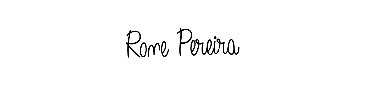 Make a beautiful signature design for name Rone Pereira. With this signature (Angelique-Rose-font-FFP) style, you can create a handwritten signature for free. Rone Pereira signature style 5 images and pictures png