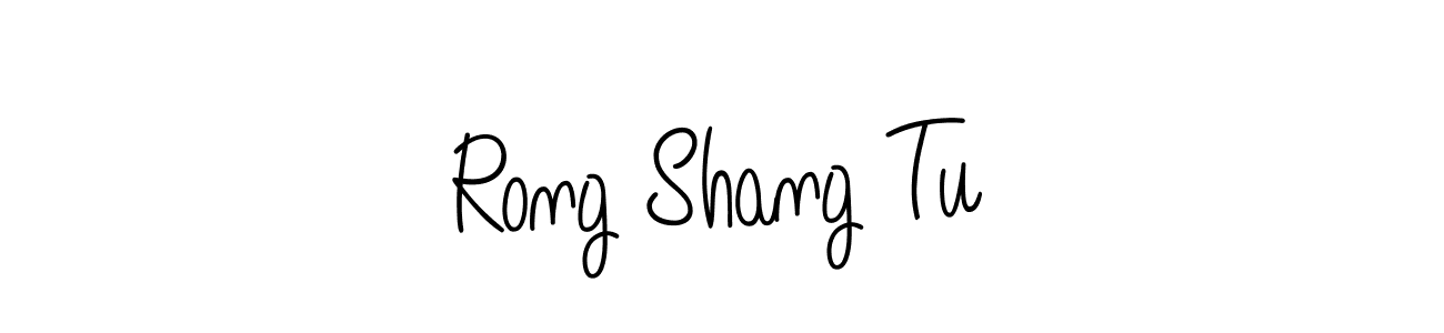 The best way (Angelique-Rose-font-FFP) to make a short signature is to pick only two or three words in your name. The name Rong Shang Tu include a total of six letters. For converting this name. Rong Shang Tu signature style 5 images and pictures png