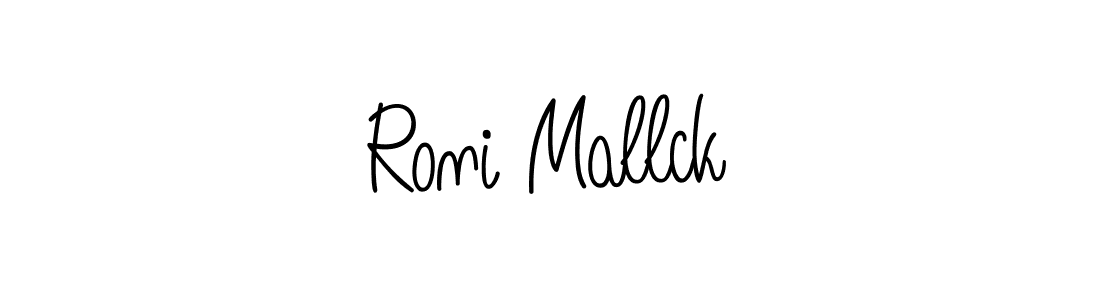 Similarly Angelique-Rose-font-FFP is the best handwritten signature design. Signature creator online .You can use it as an online autograph creator for name Roni Mallck. Roni Mallck signature style 5 images and pictures png