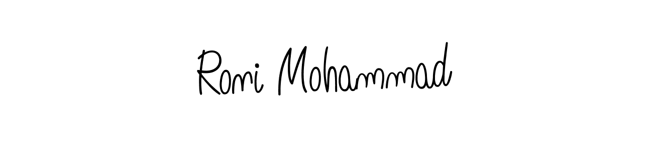 Once you've used our free online signature maker to create your best signature Angelique-Rose-font-FFP style, it's time to enjoy all of the benefits that Roni Mohammad name signing documents. Roni Mohammad signature style 5 images and pictures png