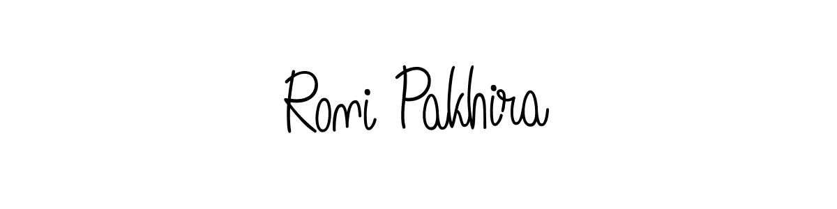 Also You can easily find your signature by using the search form. We will create Roni Pakhira name handwritten signature images for you free of cost using Angelique-Rose-font-FFP sign style. Roni Pakhira signature style 5 images and pictures png