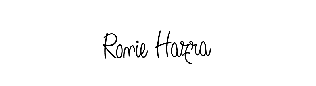 It looks lik you need a new signature style for name Ronie Hazra. Design unique handwritten (Angelique-Rose-font-FFP) signature with our free signature maker in just a few clicks. Ronie Hazra signature style 5 images and pictures png