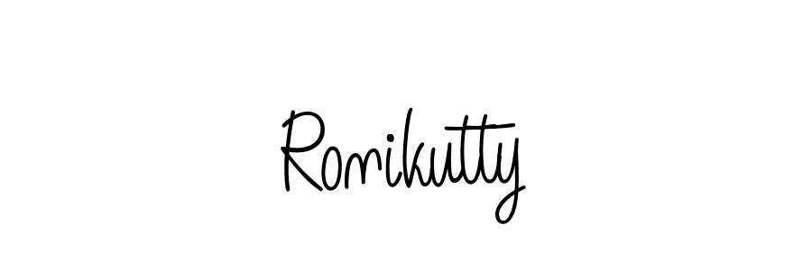 The best way (Angelique-Rose-font-FFP) to make a short signature is to pick only two or three words in your name. The name Ronikutty include a total of six letters. For converting this name. Ronikutty signature style 5 images and pictures png