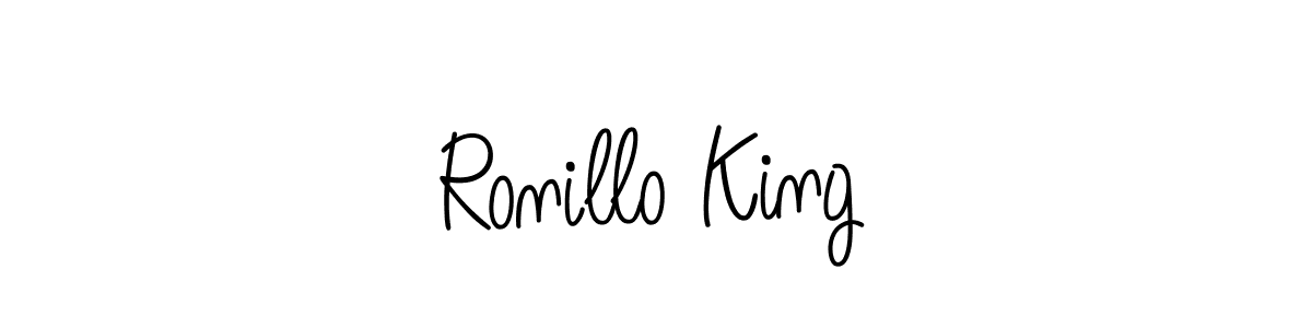 Ronillo King stylish signature style. Best Handwritten Sign (Angelique-Rose-font-FFP) for my name. Handwritten Signature Collection Ideas for my name Ronillo King. Ronillo King signature style 5 images and pictures png
