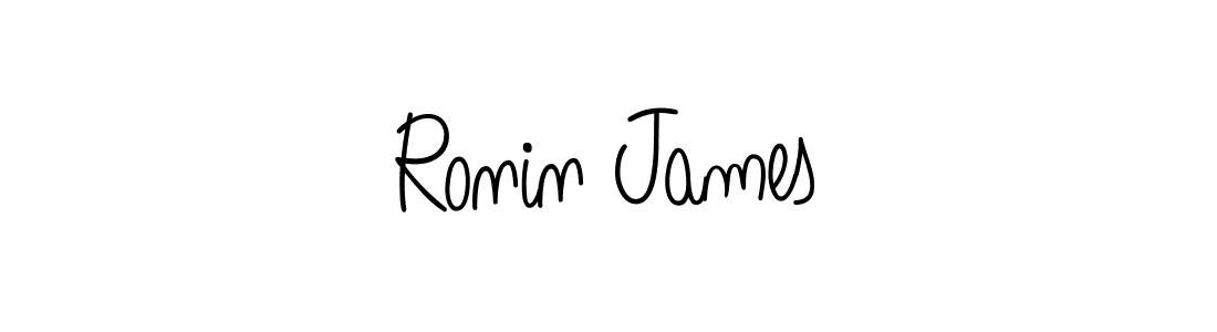 You should practise on your own different ways (Angelique-Rose-font-FFP) to write your name (Ronin James) in signature. don't let someone else do it for you. Ronin James signature style 5 images and pictures png