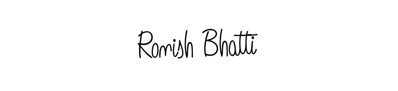 Best and Professional Signature Style for Ronish Bhatti. Angelique-Rose-font-FFP Best Signature Style Collection. Ronish Bhatti signature style 5 images and pictures png