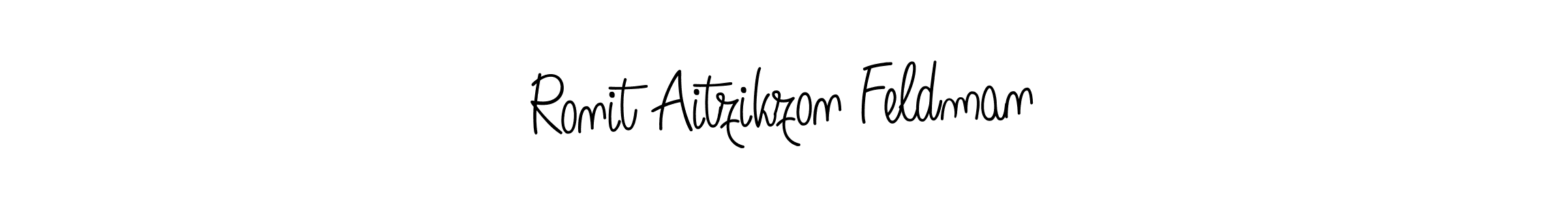 Make a beautiful signature design for name Ronit Aitzikzon Feldman. Use this online signature maker to create a handwritten signature for free. Ronit Aitzikzon Feldman signature style 5 images and pictures png